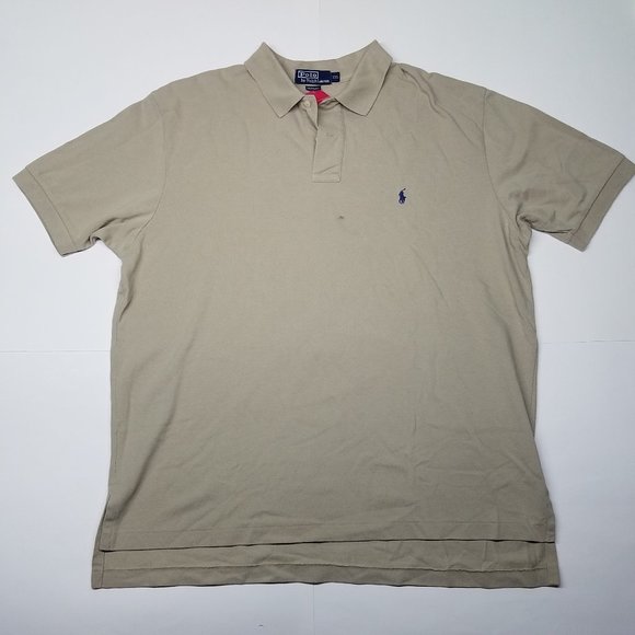 Beige Oat Polo Ralph Lauren XXL 2XL | Short Sleeve - Picture 1 of 9